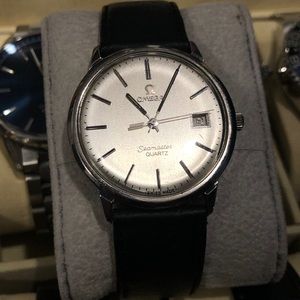 Vintage 60’s Omega Seamaster Quartz silver/black